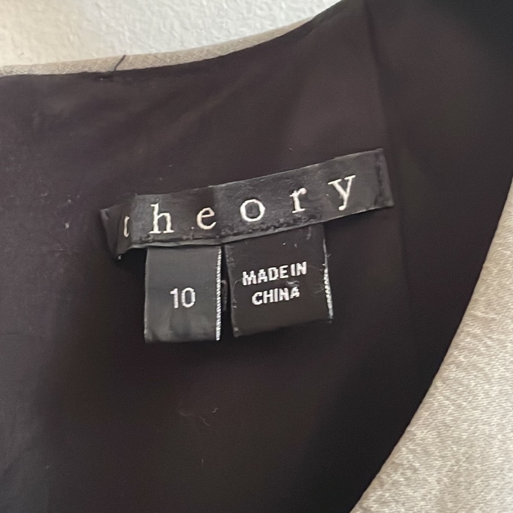 Theory Colorblock Pattern Long/Maxi Sleeveless Dr… - image 8